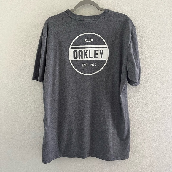 OAKLEY | Casual Est 1975 Iconic Logo Short Sleeve Tee in Grey | Size XXL - Picture 5 of 10